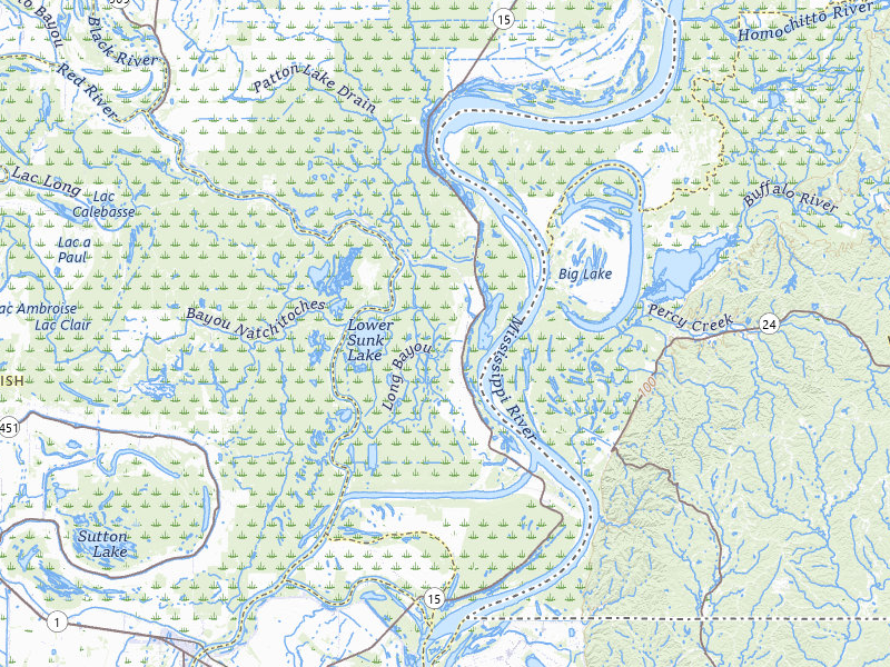 NEXRAD radar-signature map of the hail storm over Vidalia, LA on Jul 6, 2026