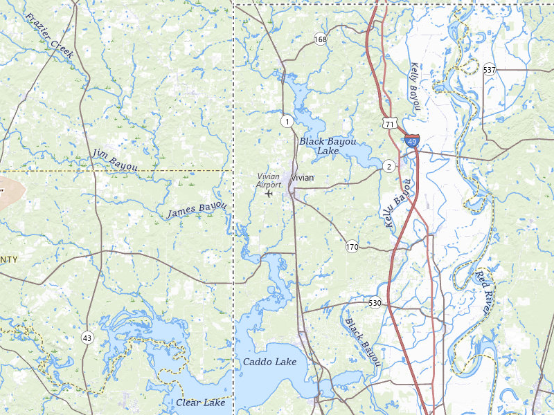 Radar-estimated hail-size map of the storm over Vivian, LA on Jul 3, 2026