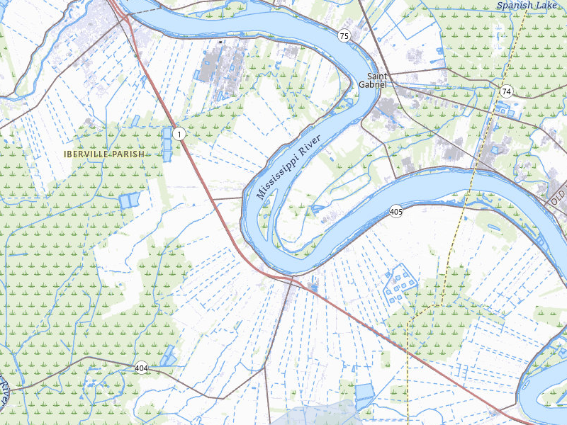 NEXRAD radar-signature map of the hail storm over White Castle, LA on Jul 9, 2026