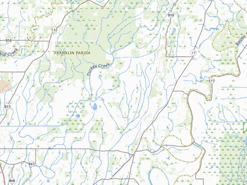 Radar-estimated hail-size map of the storm over Winnsboro, LA on May 6, 2026
