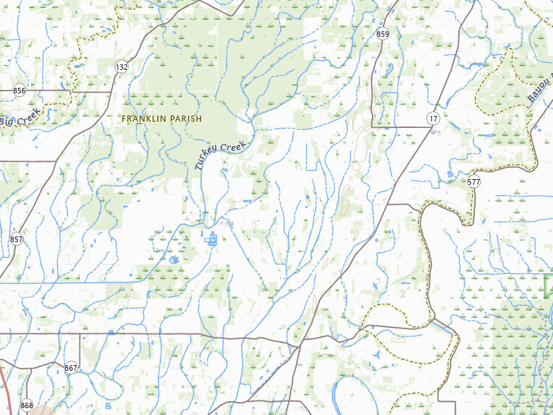 Radar-estimated hail-size map of the storm over Winnsboro, LA on May 8, 2026