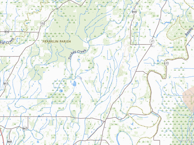 Radar-estimated hail-size map of the storm over Winnsboro, LA on Jun 1, 2026