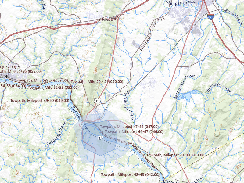 NEXRAD radar-signature map of the hail storm over Adamstown, MD on Jun 6, 2026