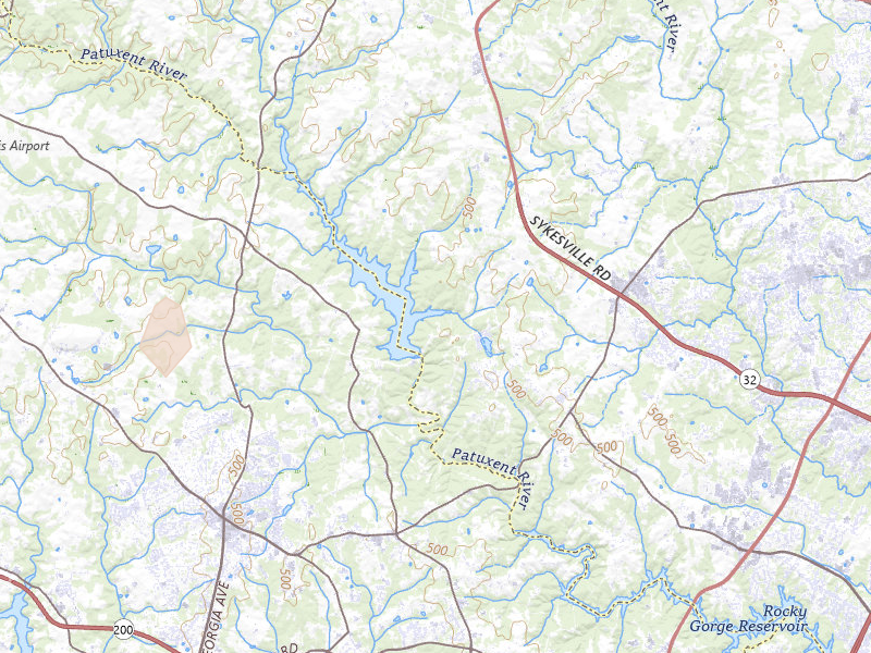 Radar-estimated hail-size map of the storm over Clarksville, MD on Jul 28, 2026