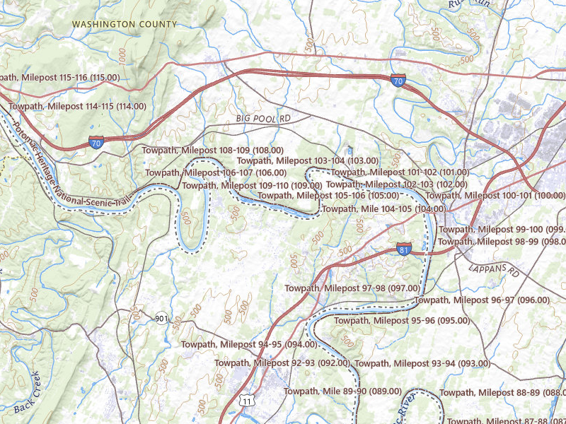 Radar-estimated hail-size map of the storm over Clear Spring, MD on May 20, 2026