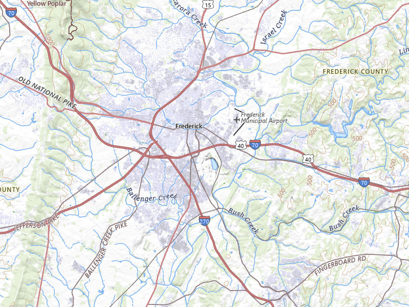 NEXRAD radar-signature map of the hail storm over Frederick, MD on Jun 6, 2026