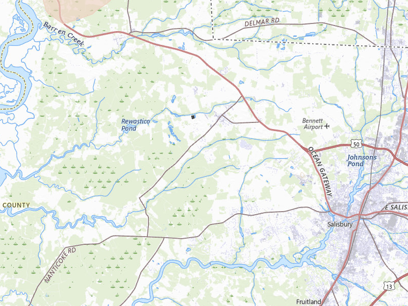Radar-estimated hail-size map of the storm over Hebron, MD on Jul 6, 2026