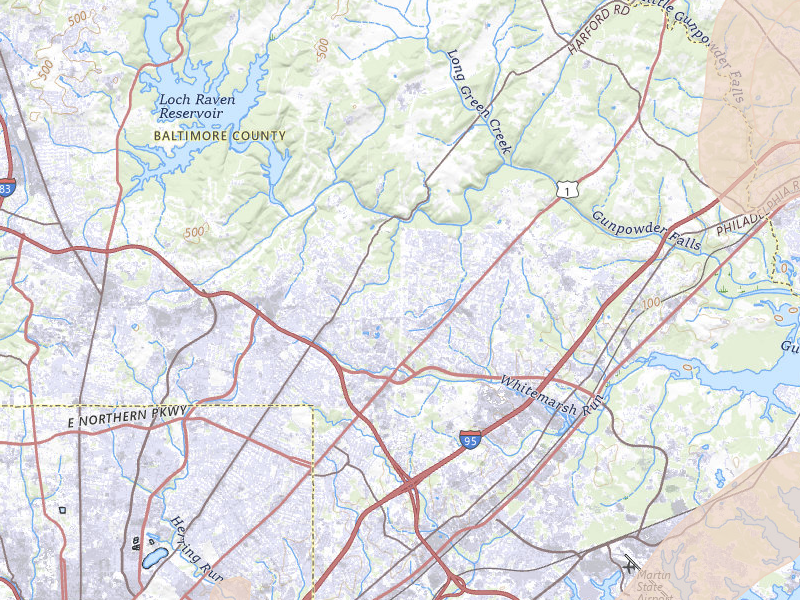 Radar-estimated hail-size map of the storm over Parkville, MD on Jul 4, 2026