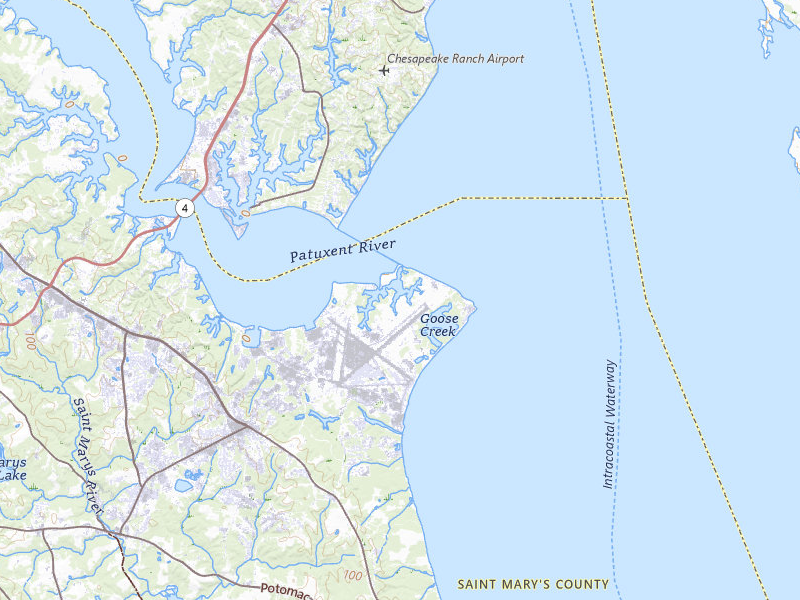 Radar-estimated hail-size map of the storm over Patuxent River, MD on Apr 1, 2026
