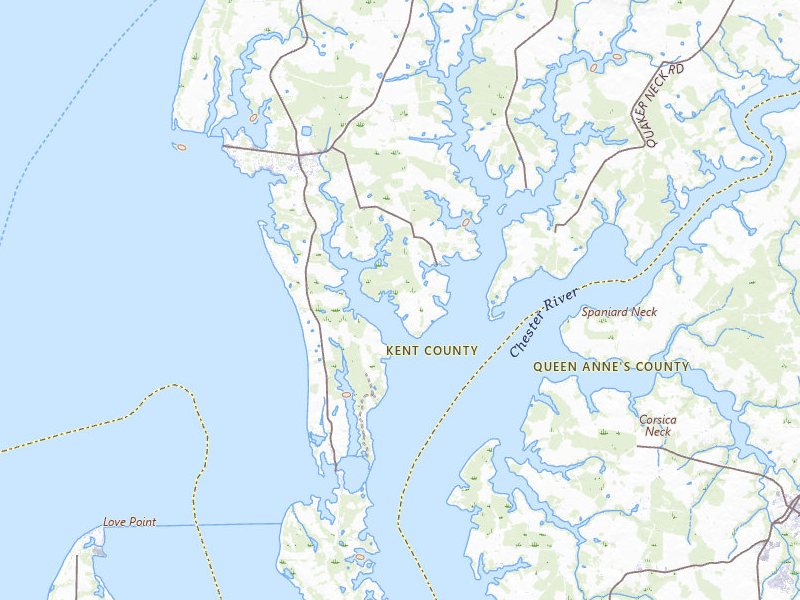 Radar-estimated hail-size map of the storm over Rock Hall, MD on Jul 5, 2026
