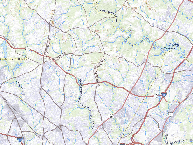 Radar-estimated hail-size map of the storm over Silver Spring, MD on Jul 28, 2026