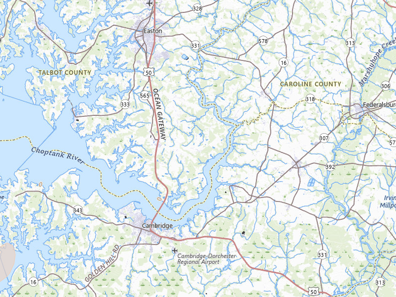 Radar-estimated hail-size map of the storm over Trappe, MD on Jul 5, 2026