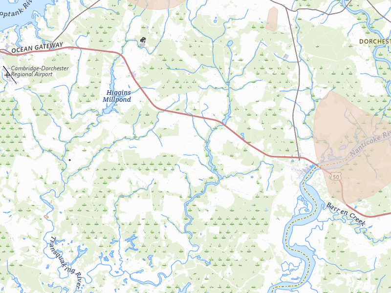 Radar-estimated hail-size map of the storm over Vienna, MD on Jul 6, 2026