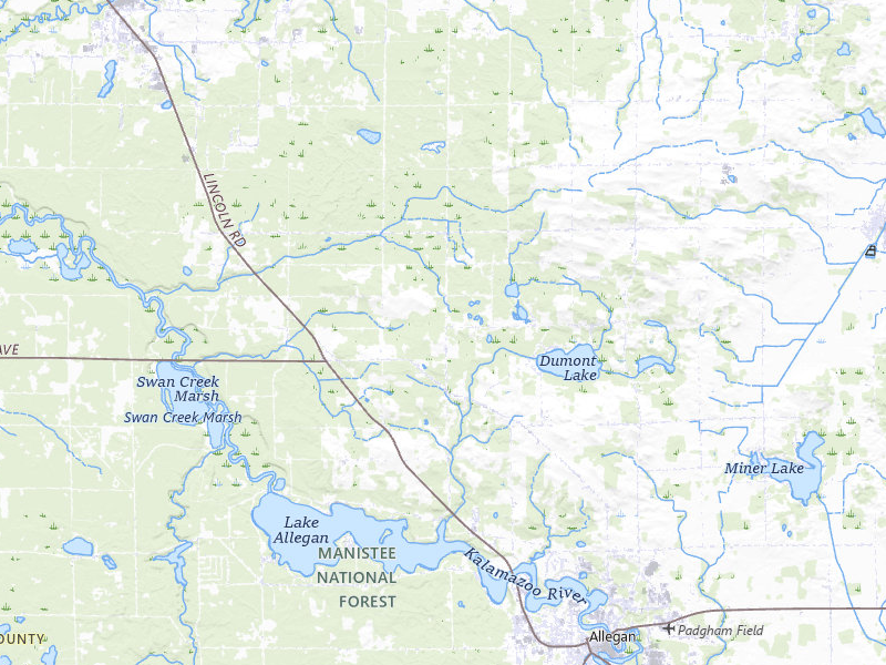 Radar-estimated hail-size map of the storm over Allegan, MI on Jul 2, 2026