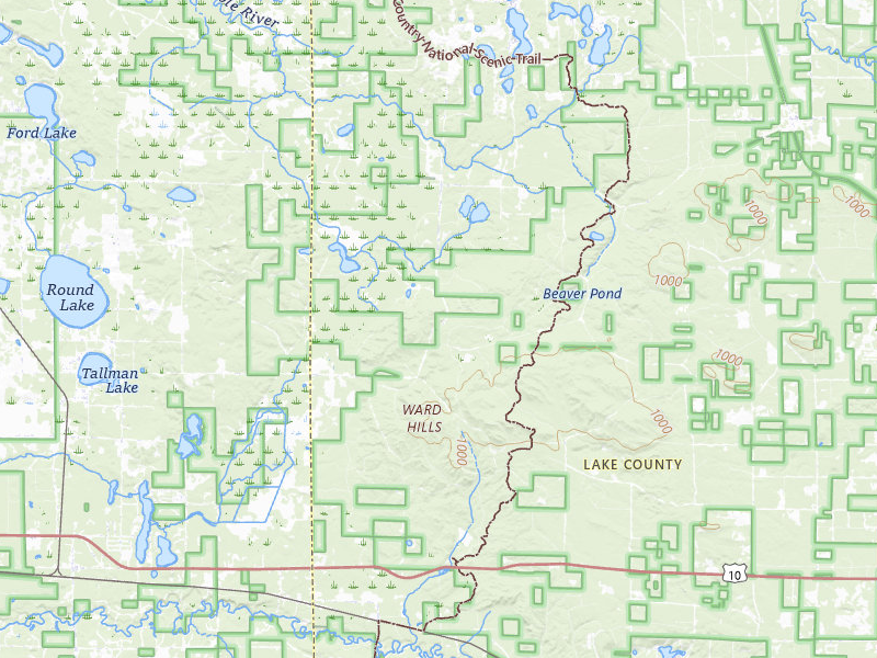 Radar-estimated hail-size map of the storm over Branch, MI on Mar 6, 2026