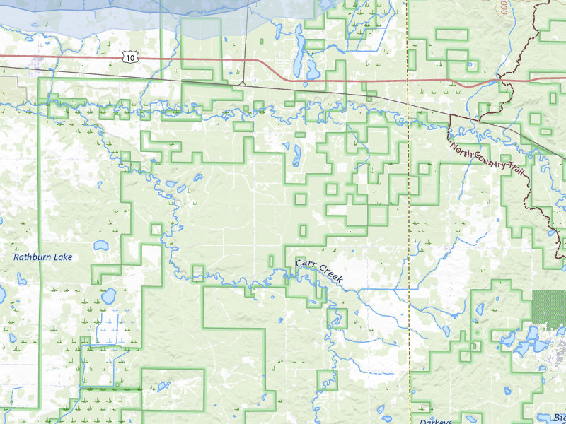NEXRAD radar-signature map of the hail over Branch, MI