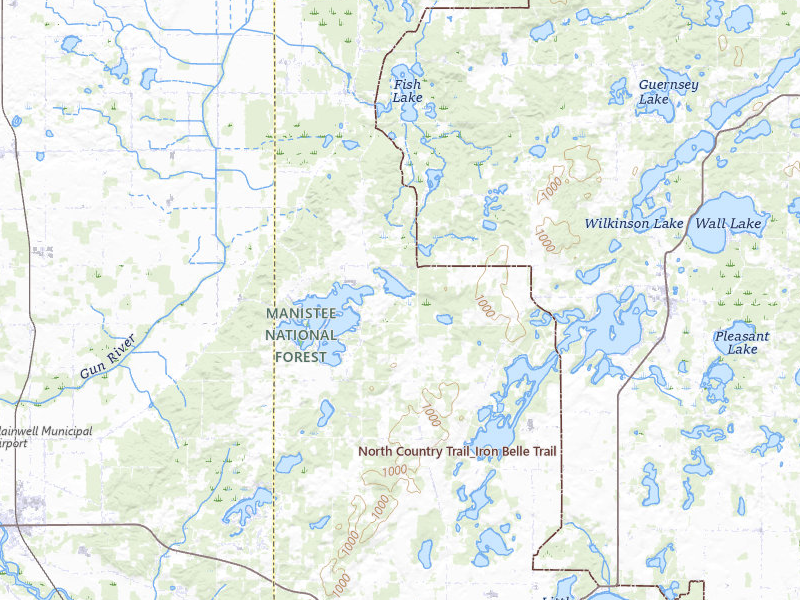 Radar-estimated hail-size map of the storm over Delton, MI on Jul 2, 2026