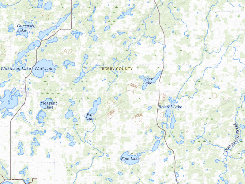 NEXRAD radar-signature map of the hail storm over Delton, MI on Jul 2, 2026
