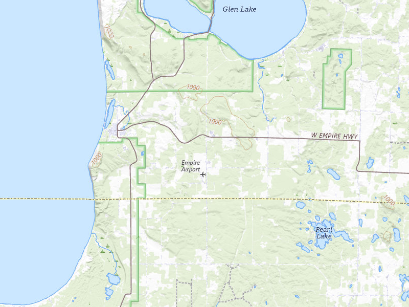 NEXRAD radar-signature map of the hail storm over Empire, MI on Jul 12, 2026