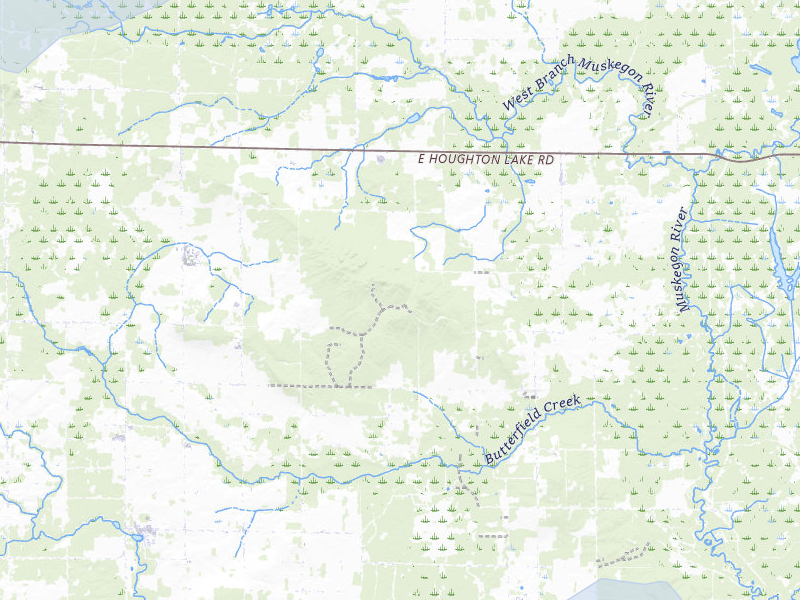 NEXRAD radar-signature map of the hail storm over Falmouth, MI on Jul 1, 2026