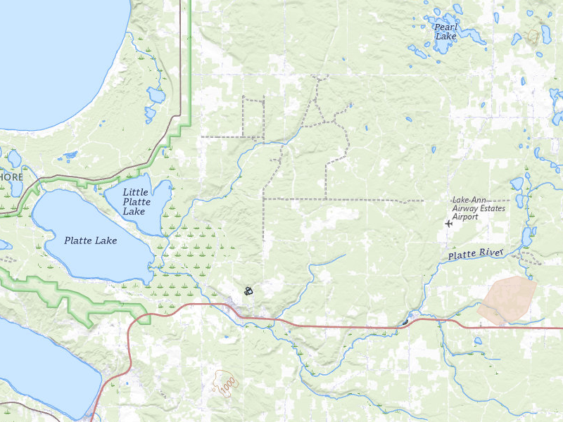 Radar-estimated hail-size map of the storm over Honor, MI on Jul 1, 2026