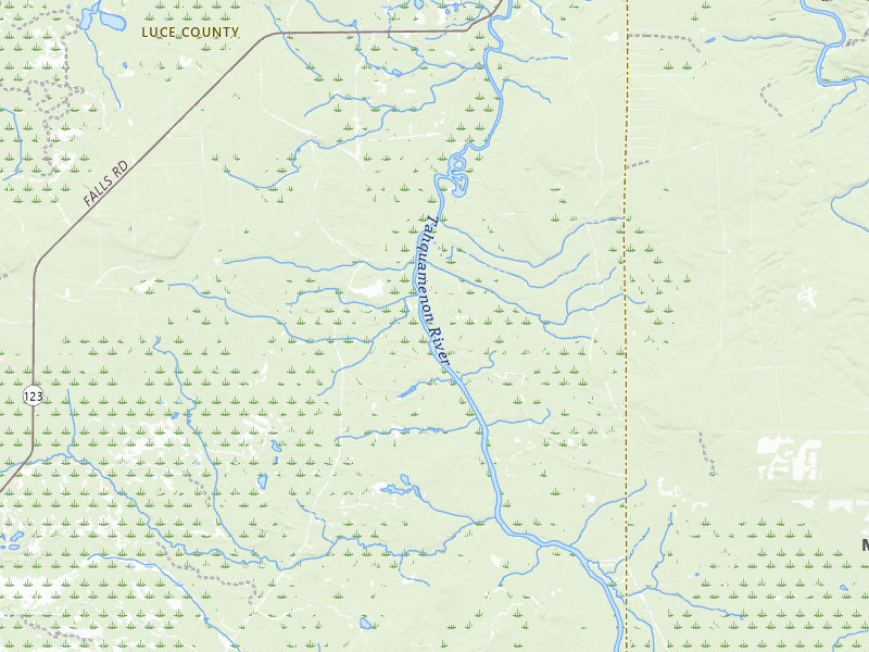 NEXRAD radar-signature map of the hail storm over Hulbert, MI on Jul 30, 2026