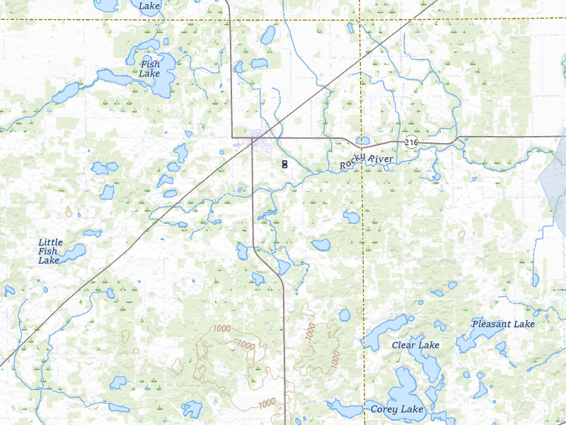NEXRAD radar-signature map of the hail storm over Marcellus, MI on Apr 22, 2026