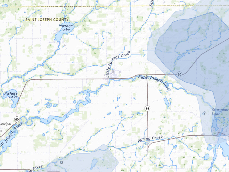 NEXRAD radar-signature map of the hail storm over Mendon, MI on May 18, 2026