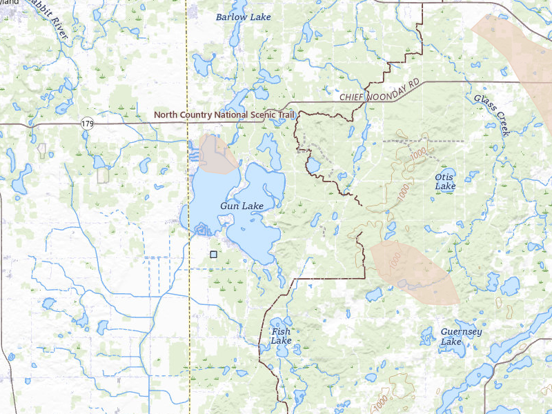 Radar-estimated hail-size map of the storm over Middleville, MI