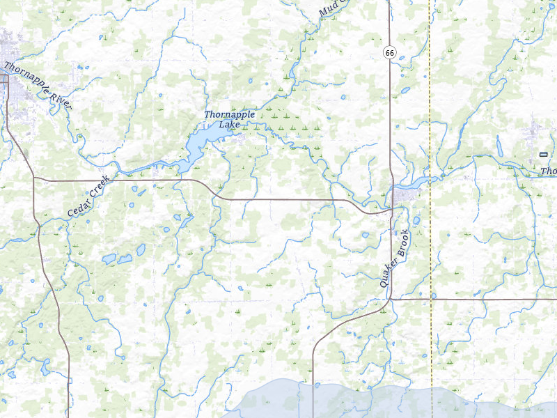 NEXRAD radar-signature map of the hail storm over Nashville, MI on Mar 30, 2026