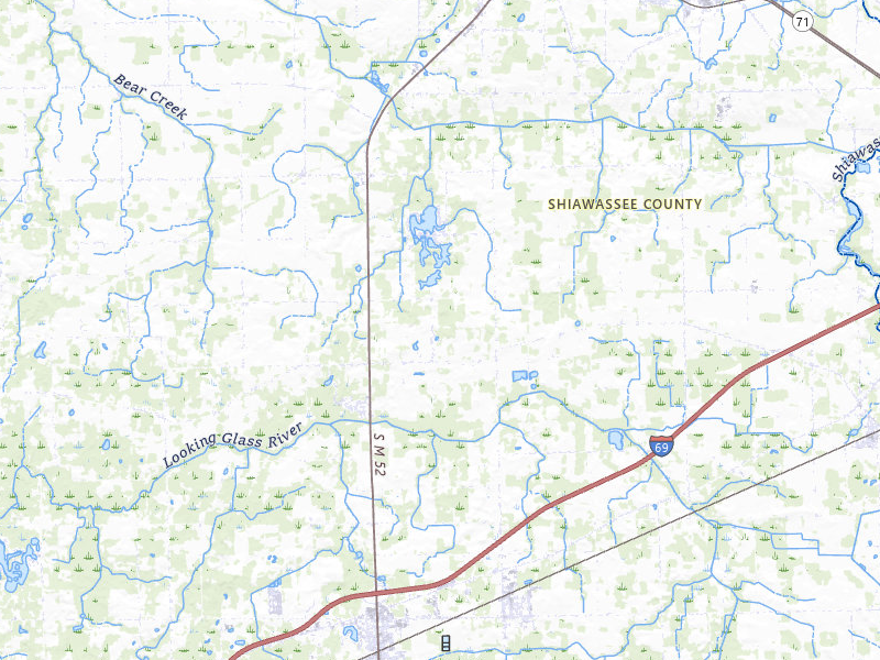 Radar-estimated hail-size map of the storm over Owosso, MI
