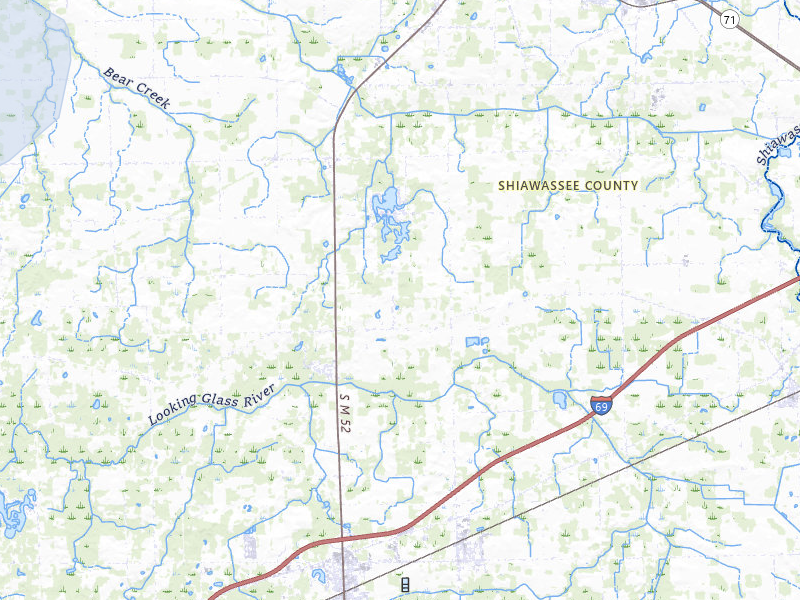 NEXRAD radar-signature map of the hail storm over Owosso, MI on May 18, 2026