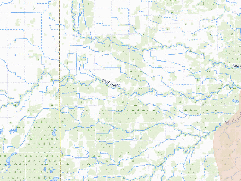 Radar-estimated hail-size map of the storm over Saint Charles, MI on Mar 10, 2026