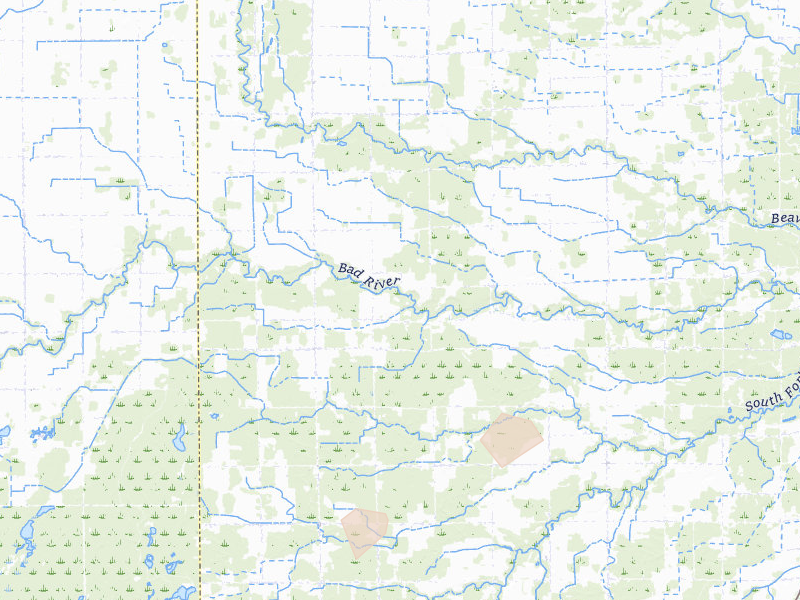 Radar-estimated hail-size map of the storm over Saint Charles, MI
