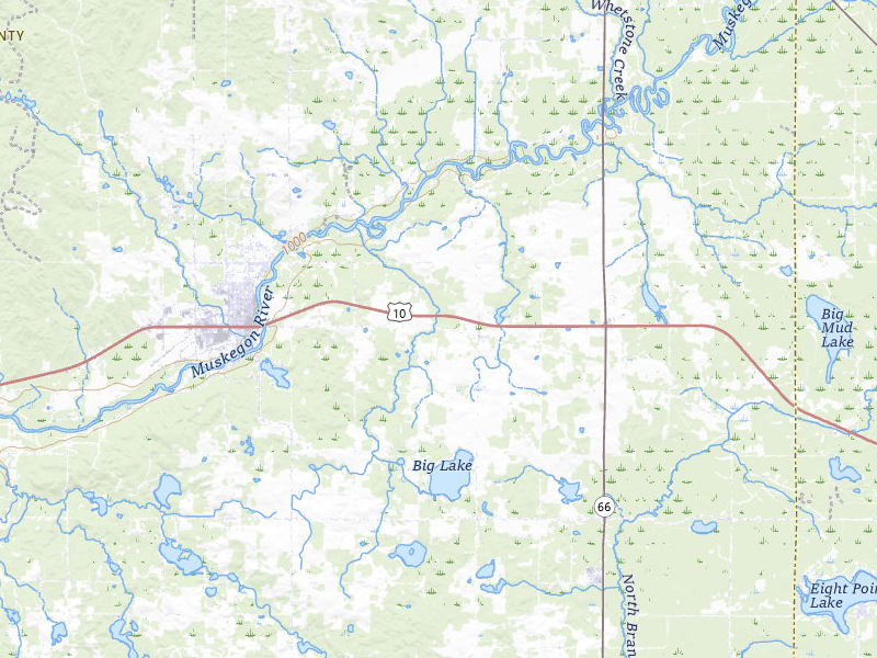 Radar-estimated hail-size map of the storm over Sears, MI on Mar 30, 2026