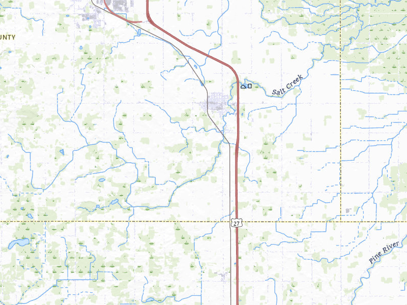 NEXRAD radar-signature map of the hail storm over Shepherd, MI on Mar 30, 2026