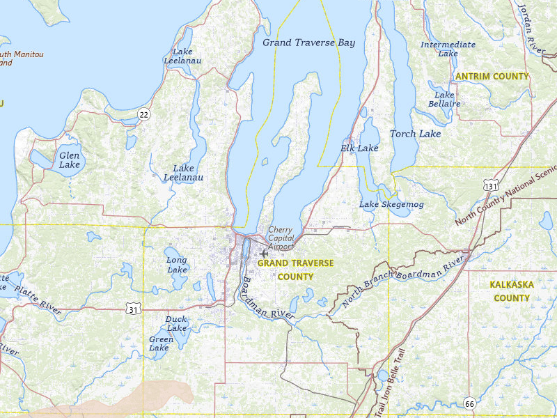 Radar-estimated hail-size map of the storm over Traverse City, MI on Mar 30, 2026