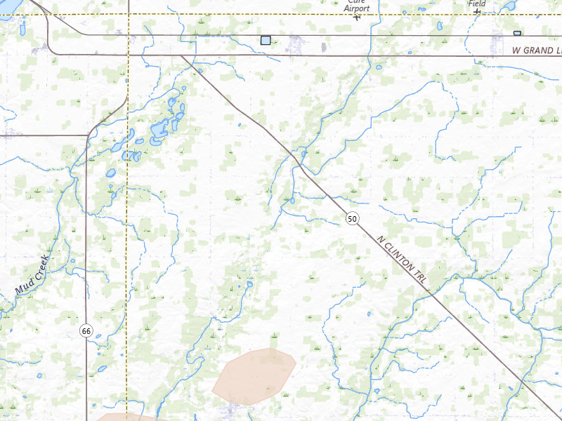 Radar-estimated hail-size map of the storm over Vermontville, MI on May 18, 2026