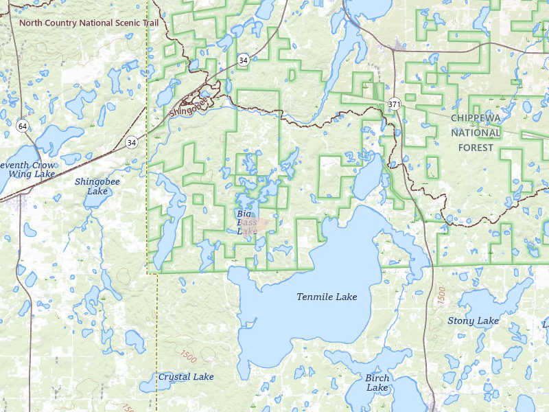 Radar-estimated hail-size map of the storm over Akeley, MN on Aug 17, 2026