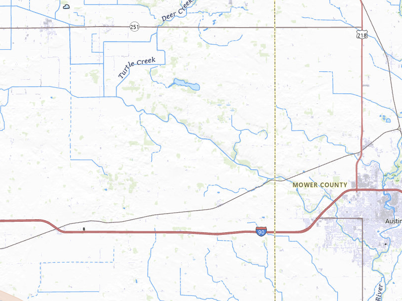 Radar-estimated hail-size map of the storm over Albert Lea, MN on May 26, 2026