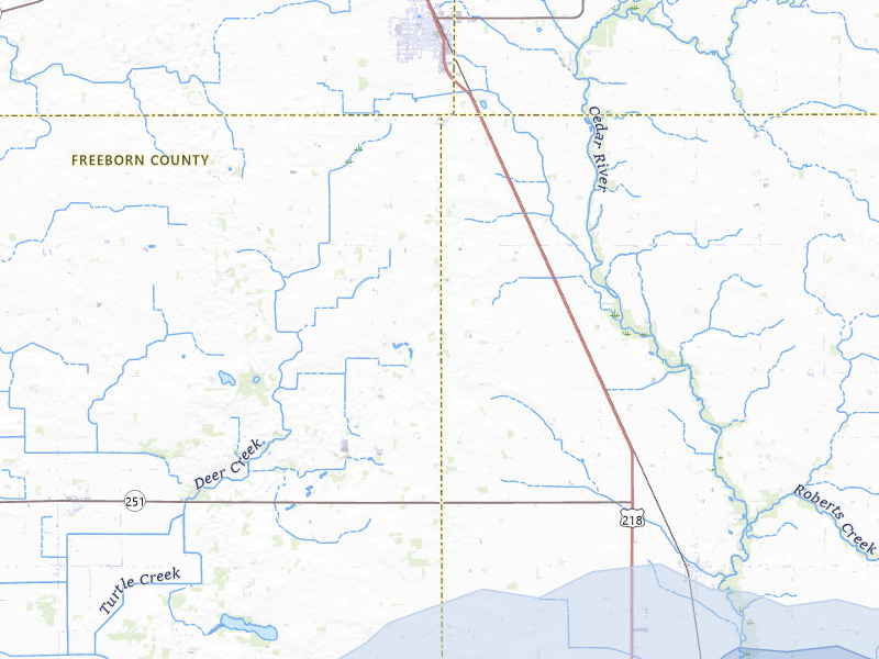 NEXRAD radar-signature map of the hail storm over Austin, MN on Jul 1, 2026