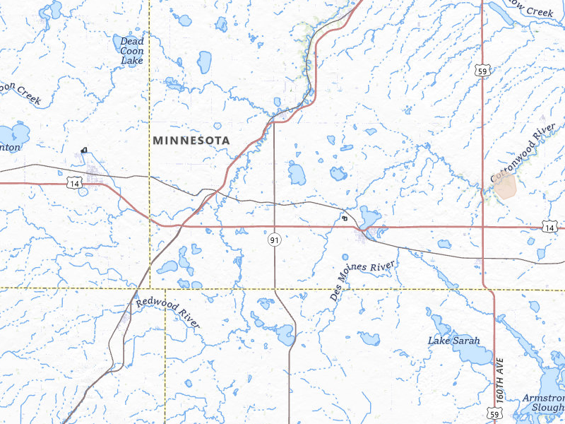Radar-estimated hail-size map of the storm over Balaton, MN on Jun 3, 2026