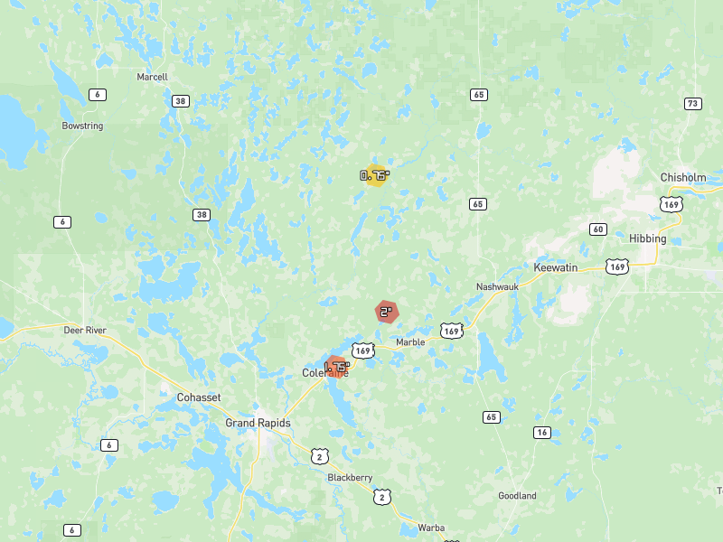 Hail map of Bovey, MN on Jun 29, 2026, hail up to 2"