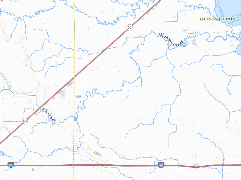 NEXRAD radar-signature map of the hail over Brewster, MN