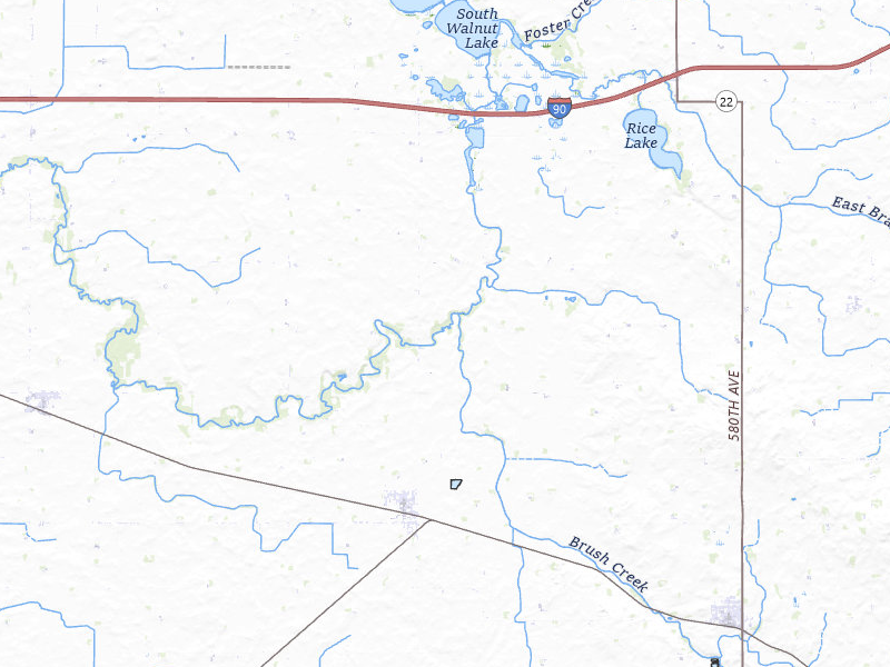 Radar-estimated hail-size map of the storm over Bricelyn, MN on May 26, 2026