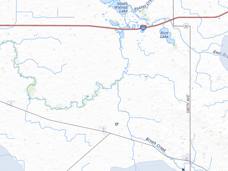 NEXRAD radar-signature map of the hail over Bricelyn, MN