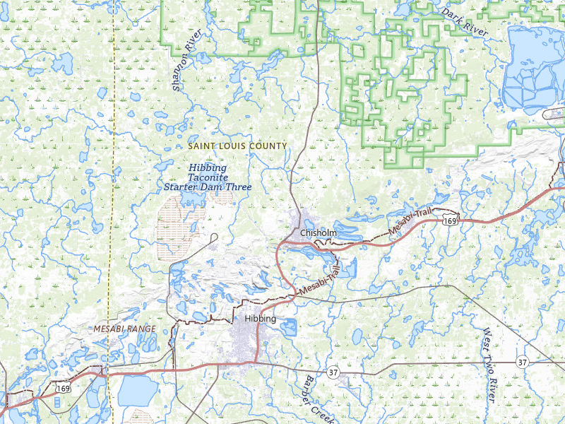 NEXRAD radar-signature map of the hail storm over Chisholm, MN on Jul 26, 2026