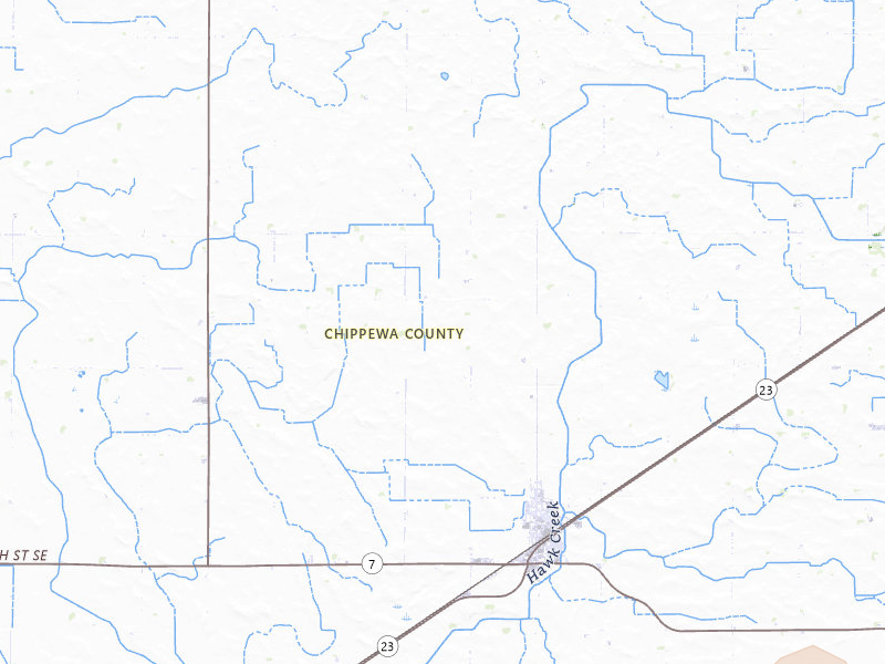 Radar-estimated hail-size map of the storm over Clara City, MN on Jun 9, 2026
