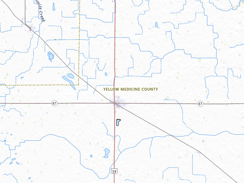 Radar-estimated hail-size map of the storm over Clarkfield, MN on Jul 7, 2026