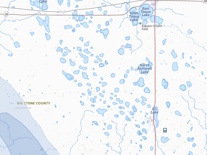 NEXRAD radar-signature map of the hail storm over Clinton, MN on Jul 4, 2026